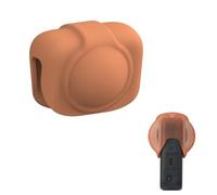MotuTech Couvercle de l'objectif pour DJI Osmo360 Silicone Lens Cap Snap on Lentille Bouchon Capuchon Housse de Protection (Orange*1)