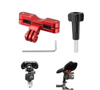 MotuTech Support de Siège de Vélo pour Caméra d'action pour Gopro 13/12/11/10/9 Support de Selle pour DJI Osmo 360 Action 5Pro/4/3 pour Insta360 X5/X4/Ace Pro 2/Pro Accessoires (Rouge)