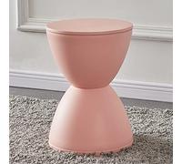 MOTUZP Tabouret Rond en Plastique, Tabouret D'appoint Moderne en Sablier, Table D'appoint Moderne, Utilisation Intérieure et Extérieure, Tabouret de Mode pour Salon, Chambre à Coucher,