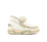 Mou - Baskets en cuir d'agneau luxueux avec coutures au crochet - Femme - Chaussures - Blanc - Taille: 38 EU