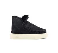 Mou - Baskets Noires en Peau de Mouton Retournée et Cuir - Femme - Chaussures - Noir - Taille: 36 EU