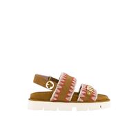 Mou - Bio Sandale avec Overstitching en Cogna - Femme - Chaussures - Brun - Taille: 38 EU