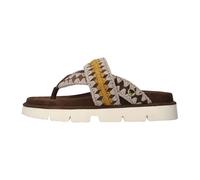 Mou - Bio Thong Sandal Colored Stitching - Femme - Chaussures - Brun - Taille: 36 EU