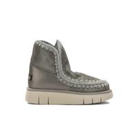 MOU bottes en cuir femme argenté - 37