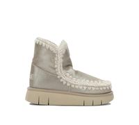 MOU bottes en cuir femme argentées - 38
