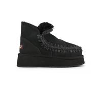 Mou - Bottes Noires à Plateforme Crochet - Femme - Chaussures - Noir - Taille: 37 EU