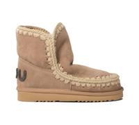 Mou - Bottines Beige avec Logo Pailleté - Femme - Chaussures - Beige - Taille: 39 EU