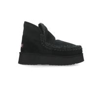 Mou - Bottines d`hiver en shearling noir- bout rond - Femme - Chaussures - Noir - Taille: 36 EU