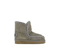 Mou Bottines Eskimo 18 en daim vert forêt avec logo pailleté FW101050A BKOL, vert, 39 EU