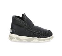 Mou - Bottines Noires en Peau de Mouton avec Crochet - Femme - Chaussures - Noir - Taille: 37 EU