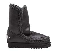 Mou - Bottines Noires/Grises avec Logo Pailleté - Femme - Chaussures - Gris - Taille: 36 EU
