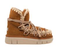 Mou - Bounce Boot Suede Scoubidou Lace - Femme - Chaussures - Brun - Taille: 37 EU