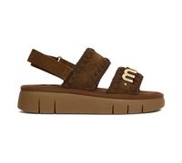 Mou - Bounce Suede Flatform Sandales - Femme - Chaussures - Brun - Taille: 39 EU