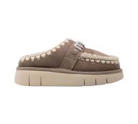 Mou - Chaussures plates en shearling grises - Femme - Chaussures - Gris - Taille: 38 EU