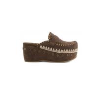 Mou - Clog Overstitching - Femme - Chaussures - Brun - Taille: 38 EU