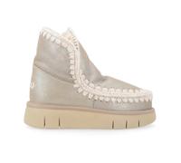 Mou - Eskimo Bounce Bottine Cuir Pierre Métallique - Femme - Chaussures - Gris - Taille: 35 EU