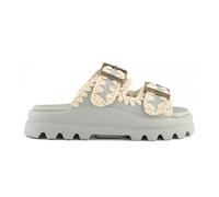 Mou - Eva One-Piece Slide Two-Buckle - Femme - Chaussures - Bleu - Taille: 40 EU