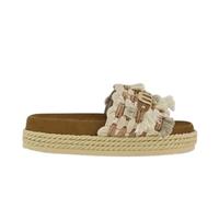 Mou - Frange Monoband Sandale Corde - Femme - Chaussures - Brun - Taille: 37 EU