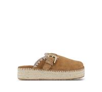 Mou - Jute Clog Plain Suede - Femme - Chaussures - Brun - Taille: 39 EU