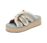 Mou - Jute Sandal - Femme - Chaussures - Bleu - Taille: 37 EU