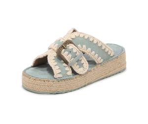 Mou - Jute Sandal - Femme - Chaussures - Bleu - Taille: 37 EU