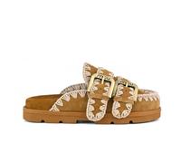 Mou - Low Bio Sabot Two Buckles - Femme - Chaussures - Brun - Taille: 36 EU