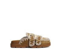 Mou - Low Bio Sabot Two-Buckles - Femme - Chaussures - Brun - Taille: 37 EU