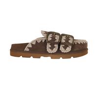 Mou - Low Bio Sabot Two-Buckles - Femme - Chaussures - Brun - Taille: 40 EU