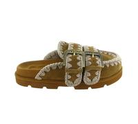 Mou - Low Bio Sabot Two Buckles - Femme - Chaussures - Brun - Taille: 41 EU