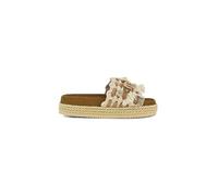 Mules femmes Mou MONOBAND ROPE SANDAL FRINGES Beige 37