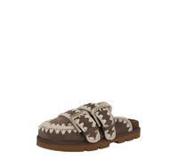 MOU Mule brun foncé / blanc naturel, Taille 36