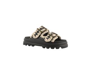 MOU Mule écru / noir, Taille 40