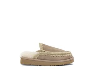 MOU mules en cuir femme beiges - 39