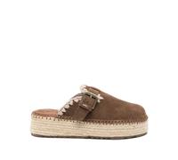Mou - Mules en cuir - Femme - Chaussures - Brun - Taille: 40 EU