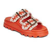 Mou Mules EVA ONE-PIECE SLIDE TWO-BUCKLE in Orange 38