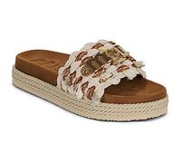 Mou Mules MONOBAND ROPE SANDAL FRINGES in Beige 39