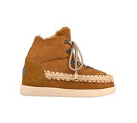 Mou - Nouvelle bottine à talon compensé intérieur à lacets - Femme - Chaussures - Brun - Taille: 36 EU