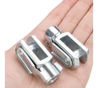 Mou Ouvrir 2 pièces universel argent M6 M8 botte capot coffre vérin à gaz embout M6 M8 M10 vérin à gaz embout ressort à gaz charnière Joint Lourd Parenthèse (Color : Without es bolt, Size : M6)