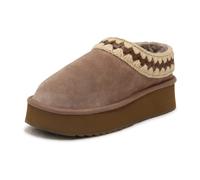 Mou - Platform Clog Suede Leather - Femme - Chaussures - Beige - Taille: 40 EU