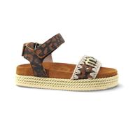 Mou - Rope Flat Sandal - Femme - Chaussures - Brun - Taille: 38 EU