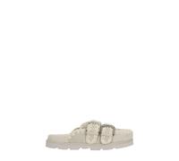Mou - Sabot en cuir suédé - Femme - Chaussures - Blanc - Taille: 39 EU