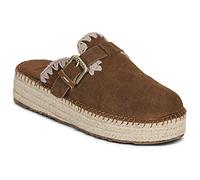 Mou Sabots JUTE CLOG PLAIN SUEDE in Marron 40