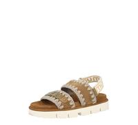 MOU Sandales beige / mastic / cognac / blanc, Taille 40