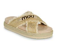 Mou Sandales compensées CRISS-CROSS ROPE SANDAL RAFFIA in Beige 41