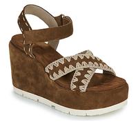 Mou Sandales compensées EVA CRISS CROSS WEDGE in Marron 40