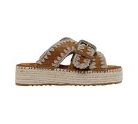 Mou - Sandales compensées tressées - Femme - Chaussures - Brun - Taille: 39 EU