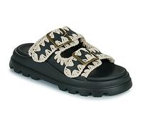 Mou Sandales EVA ONE-PIECE SLIDE TWO-BUCKLE in Noir 38