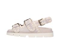 Mou - Sandales plates en daim taupe - Femme - Chaussures - Beige - Taille: 37 EU
