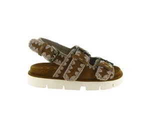 Mou - Sandalette Bleue à Deux Boucles - Femme - Chaussures - Brun - Taille: 36 EU