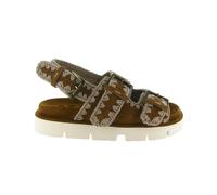 Mou - Sandalette Bleue à Deux Boucles - Femme - Chaussures - Brun - Taille: 41 EU